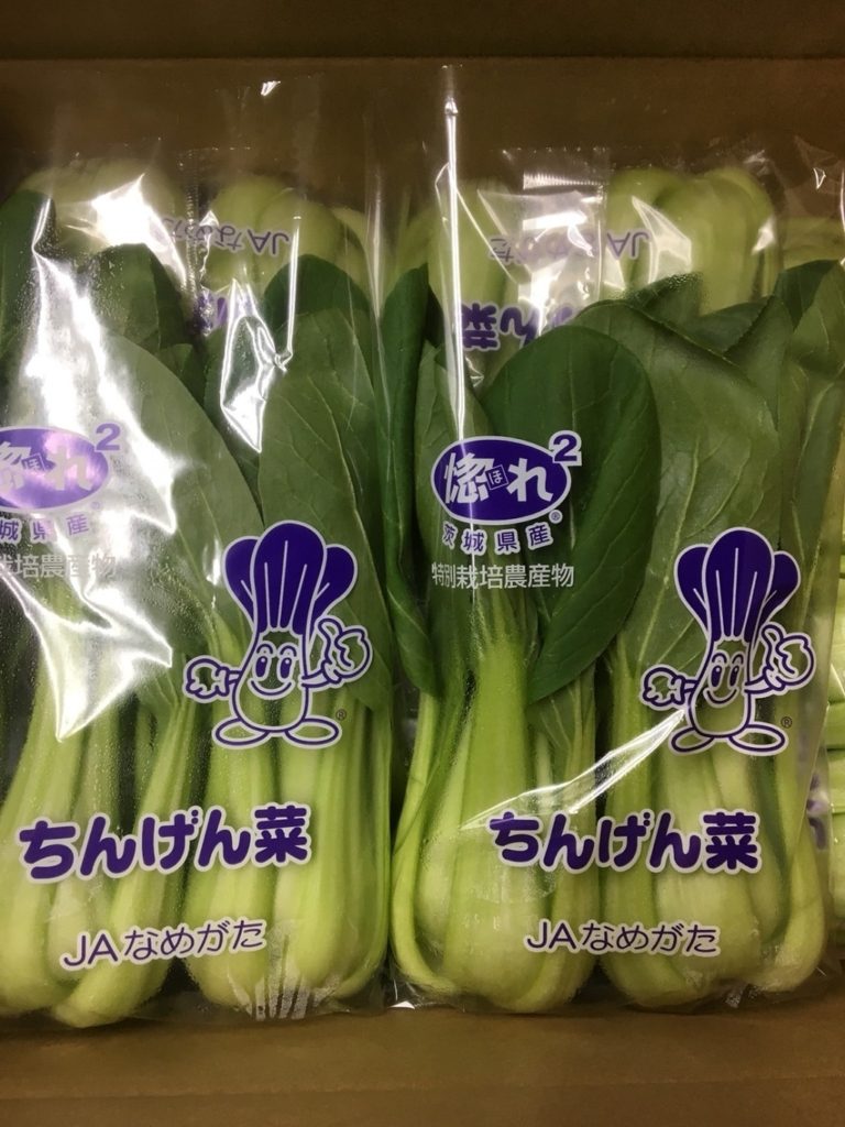 茨城県産のチンゲン菜